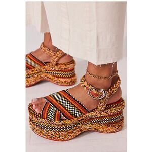 Free People AMAMBAIH carmen flatform sandals 39